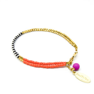 Orange Zebra Bracelet
