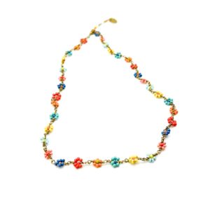 Multicoloured African Daisy Necklace
