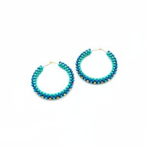 Watamu beaded hoop Earrings