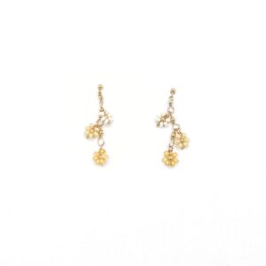 Gold filled daisy dangle Earrings